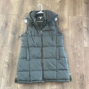 Long puffer vest